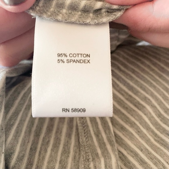 GIBSON LATIMER JERSEY KNIT STRIPE DRESS SIZE MEDIUM - Picture 6 of 7